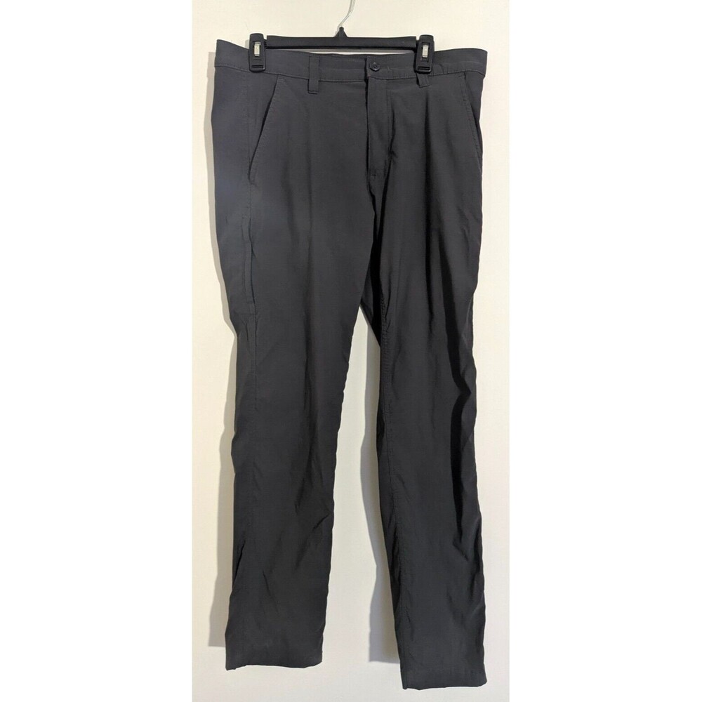 Eddie Bauer Pants Mens 34x34 Gray Travex Hiking Outdoors Nylon Actual 34x32